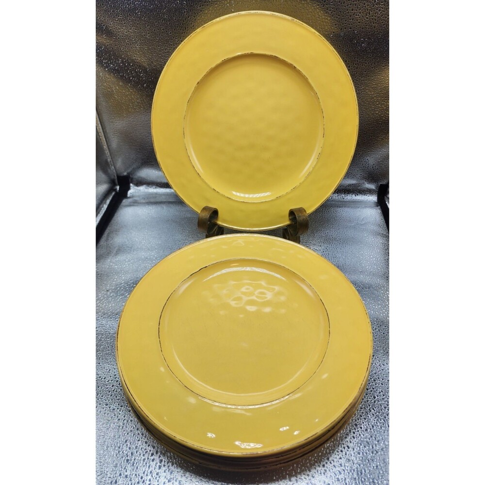 Pier 1 Martillo Mango Stoneware Dinner Plates (Set Of 4) READ!!!!!!!